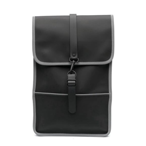 Rains Backpack Reflective Black Reflective 14090 Waterproof New With Tags - Picture 1 of 15